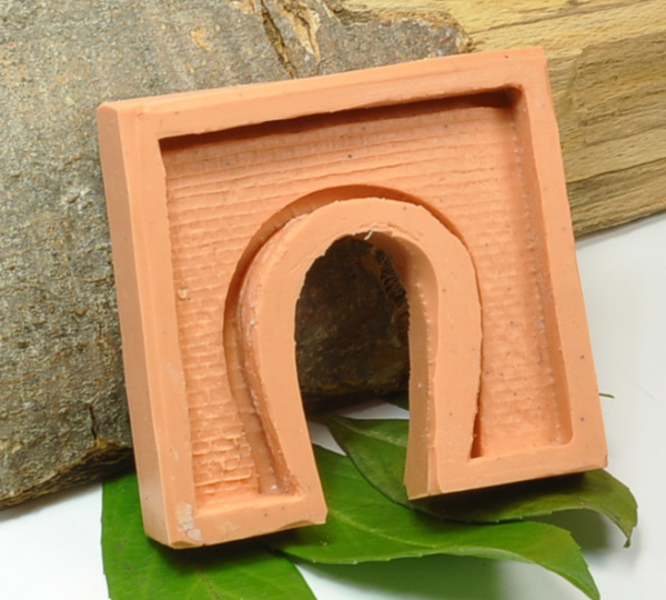 (T01) Silikonform für eingleisiges Tunnelportal, Spur N