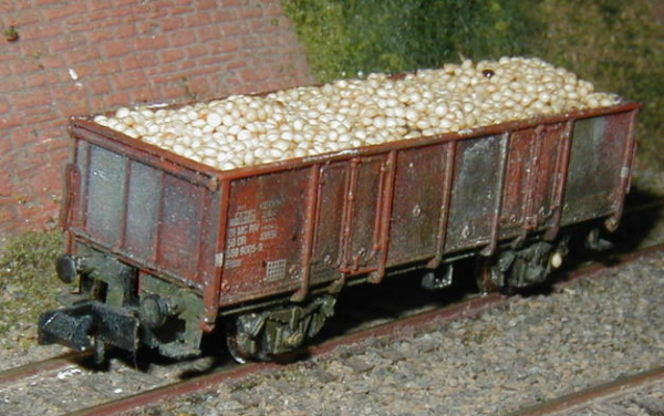 (L01) Silikonform für Schüttgutladungen von Güterwaggons, Spur N 1:160 – Bild 3